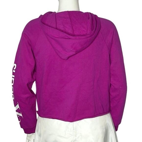 NWT Calvin Klein Jeans Cropped Fleece Hoodie Size Large - Picture 3 of 7